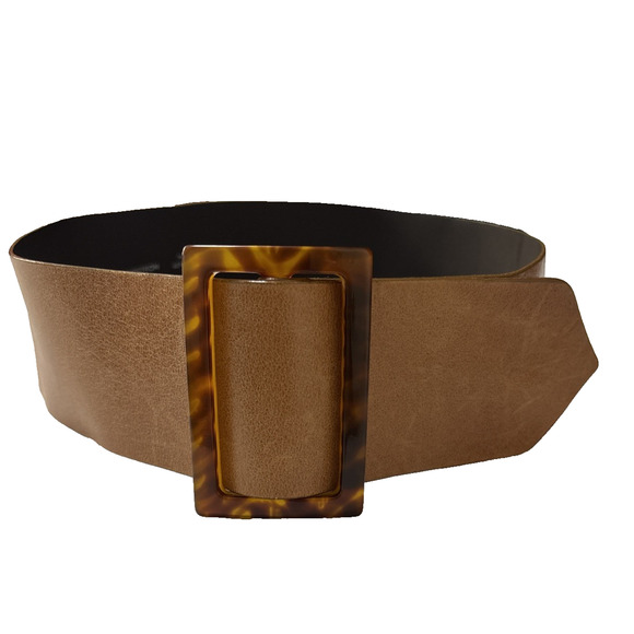 Nordstrom Accessories - Nordstrom Vintage Women's S Smooth Wide Brown Genuine Leather Belt BOHO Western